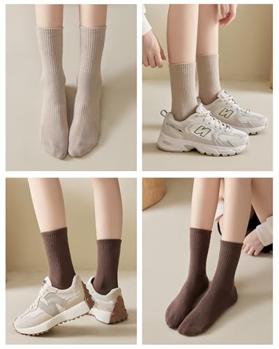 Image of 3 Pairs Pilates Socks with Grips for Women Non Slip Grip Socks for Yoga Barre Hospital Workout