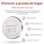 Warriors 20X Pila CR2032 3V 240mAh Litio Botón