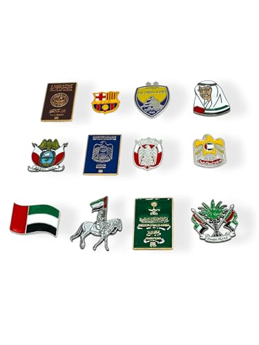 شعارات وطنية الشرق الاوسط وجواز السفر، ملصقات معدنية مطلية ب...