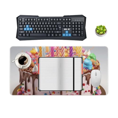 Mouse Pad Gaming Large Happy Birthday 60x30 cm miniatura 4