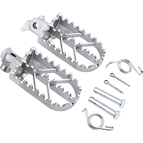 Stainless Steel Foot Pegs For Xr50R Xr70R Xr80R Xr100R Crf50 Crf50F Crf70 Crf70F Crf80 Pw50Cc Yz85 Yz125 Yz250 Yz450 Pit Dirt Bike Motorcycle #TOP4