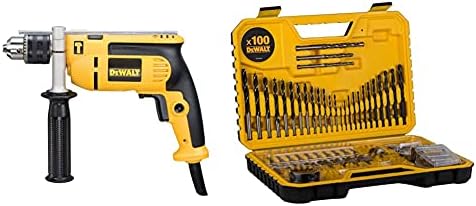 Dewalt DEWD024K DWD024KS 230 Volt Percussion Drill 13 mm with Kitbox, 701 W, Yellow/Black