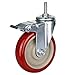 DICASAL 5 Inch Heavy Duty Stem Casters 360 Degree Swivel Durable Wheels Castors with Imperial Size 3/8