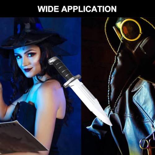 XMHBG 1 PCS Foam Swords Martial Arts Weapons,Fake Knife Blunt Dagger Prop Realistic Dagger Knife for Martial Art Training Costume Party Props(12\") - Thumbnail 6