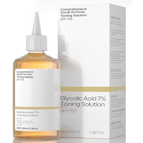 Glycolic Acid The Ordinary, Glycolic Acid 7% Toner, Glycolic Sour 7% Toning, KeepThe Skin Moist, Exfoliating Serum for Face, Facial Exfoliation Astringe Pores (100ML)