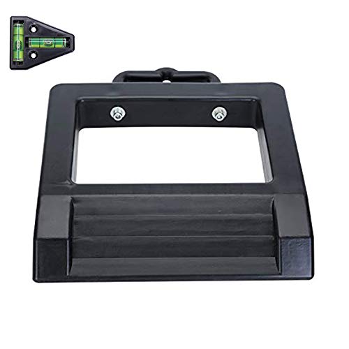 Homeon Wheels Pallet Jack Stopper Truck Chock Heavy Duty Pallet Jack Chock 14.2\" Length x 11.6\" Width x 2\" Height (1 Piece-Black) and One T Level - Thumbnail 6