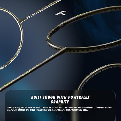 Image of Hundred T-Rex Unstrung Badminton Racket with Full Cover | 84 Grams | Maximum Tension ≤32 lbs