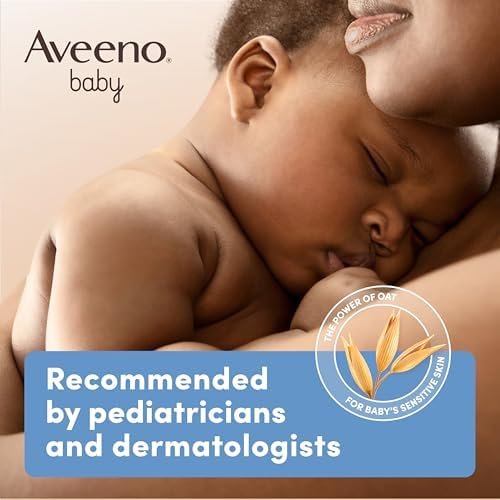 Aveeno Baby Daily Moisture Body Lotion for Sensitive Skin, Hypoallergenic Moisturizing Baby Lotion with Nourishing Oatmeal to Deeply Moisturize Baby's Skin, Fragrance-Free, 18 fl. oz - 5