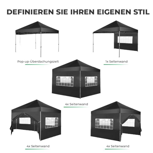 MaxxGarden Pavillon 3×4 m Gartenzelt und Partyzelt für Gartenfeiern