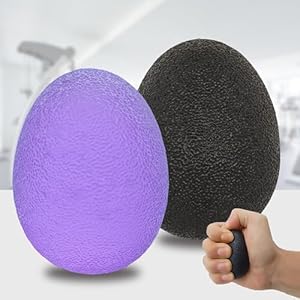 Stress Balls for Adults, Hand Exersicers for Strength, Squeeze Balls for Hand Therapy, Hand Exersice Balls for Hand, Finger and Wrist Training with Carrying Bag