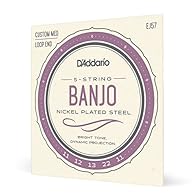 Warm, Bright Tone: Known for their authentic sound and reliable performance, D'Addario banjo strings offer a warm, bright, and well balanced tone Nickel Plated Steel: This set features Nickel-plated steel for bright tone, smooth feel and long life, a...