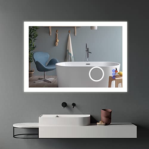 Ruinnykai-Espejo-de-bano-con-retroiluminacion-LED-Espejo-antivaho-para-Maquillaje-con-Lupa-de-3-Veces-Interruptor-tactil-de-luz-Regulable-montado-en-la-Pared-HorizontalVertical-80-x-60-cm Ruinnykai-Espejo-de-bano-con-retroiluminacion-LED-Espejo-antivaho-para-Maquillaje-con-Lupa-de-3-Veces-Interruptor-tactil-de-luz-Regulable-montado-en-la-Pared-HorizontalVertical-80-x-60-cm