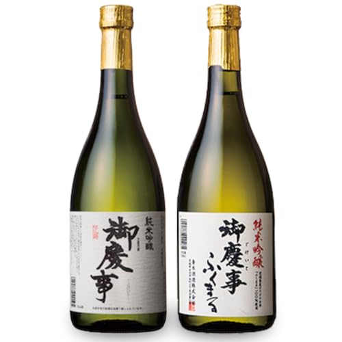 御慶事 純米吟醸飲み比べセット①(ひたち錦・ふくまる)720ml各1本(茨城県共通返礼品・古河市)/ お酒 酒 アルコール 日本酒 御慶事 純米吟醸 飲み比べ セット ひたち錦 ふくまる フルーティー ジューシー 爽やか 食中酒