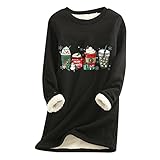 Kostüm Weihnachten Herren-Weihnachts-Familien-Pyjamas mit niedlichem Tress-Print Pjs Plaid Langarm-Familien-Matching-Weihnachts-Casusal-Pyjamas Nachtwäsche-Set Kurzer Schlafanzug Teenager Mädchen