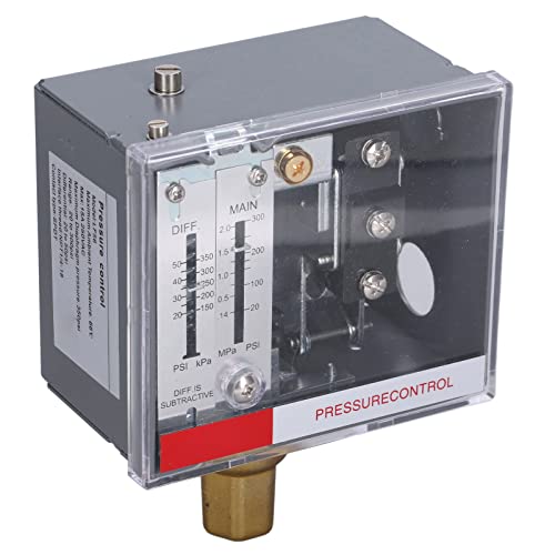 Régulateur de pression en acier inoxydable LF56 avec contact SPDT pour fluide et air