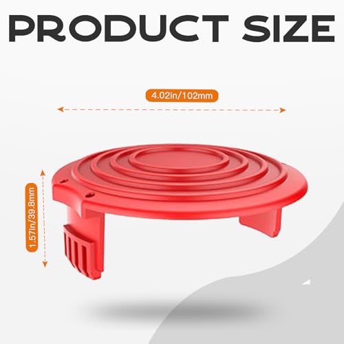 DF-080 Compatible with Black+Decker String Trimmer GH1000 GH1100 GH2000 Electric String Grass Trimmer Lawn Edger, DF080 Replacement Spool Dual Line 30ft 0.080" Auto-Feed Spool 4Pack (3 Spools, 1Cap)