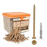 #10 x 3 Deck Screws Tan Epoxy Coated with T25 Torx Drive and Storage Case