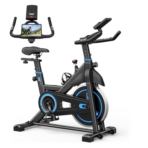 Image of Exercise Bike with App, Stationary Bike for Home, Indoor Workout Bike