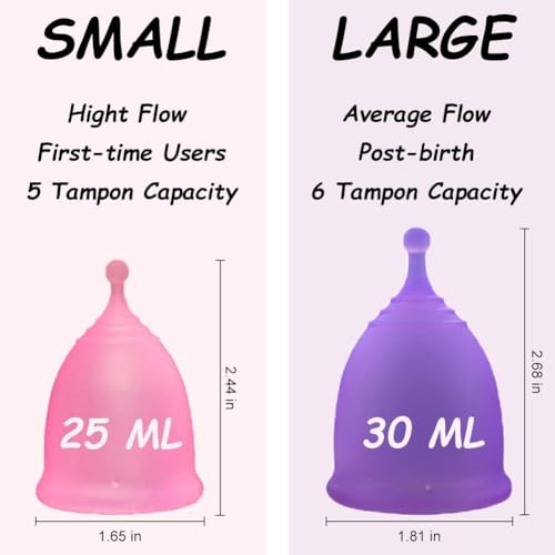 Image of ROSA RUGOSA Menstrual Cups + Steamer Bundle - All You Need to Start Your Menstrual Cup Journey! - Feminine Hygiene - Leak-Free - up to 99.9%