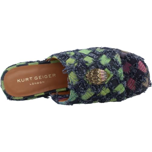 Kurt Geiger London Model Kensington Wedge Mule DENIM89, blue, 6 AU - Thumbnail 7