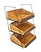 3-Tier 3 Rectangular Willow Basket Counter Display Rack