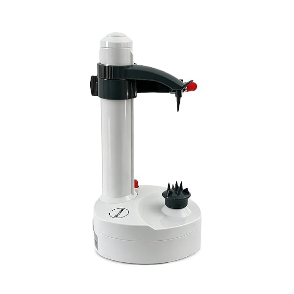 Robito Electric Fruit Peeler, USB-C Powered, Automatic Apple Peeler with Push Button, Stainless Steel Blade, 3 Blades, Compact Design, White by Robito - Image 6
