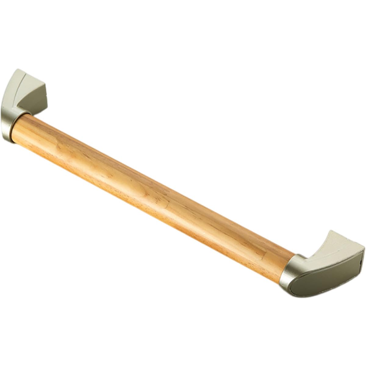DOITOOL Pasamanos de Seguridad para Baño y Ducha de Aleación de Aluminio y Madera, Barra Antideslizante Multifunción Soporte para Toallas, Adecuado para Personas Mayores