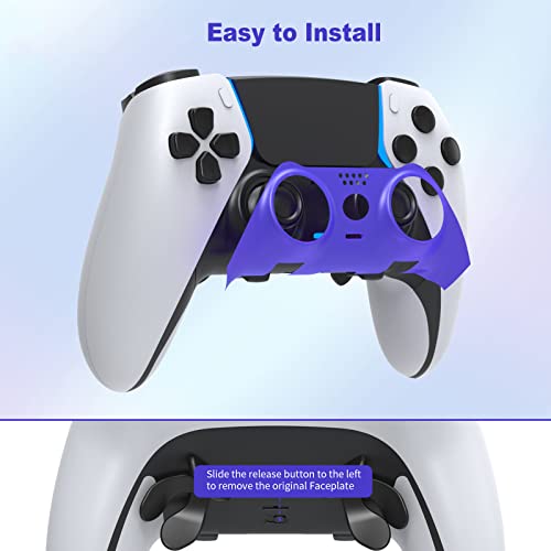 Decorative Trim Shell for PS5 Edge Controller Custom Plates Cover (Purple) - Thumbnail 3