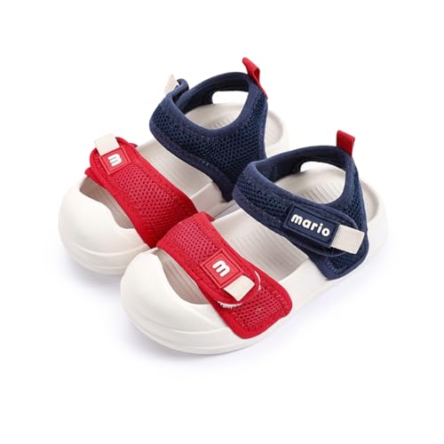 Kids Sandals Boys Girls Quick-Drying Garden Shoes Easy On/Off Lightweight Breathable Summer Water Shoes Non-Slip Beach Sports Shoes for Toddler Little Kids