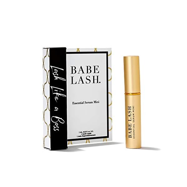 Babe-Lash-Essential-Serum-for-Eyelash-Brow-for-Natural-Fuller-Longer-Looking-Eyelashes-Boosts-Hydrates-and-Conditions-Lash-and-Brow-Use-on-Lash-Brow-Lash-Extensions-1-ML Babe Original Lash Serum - Fuller & Longer Looking Eyelashes, Advanced Lash Enhancing Treatment for Natural Lashes, Extensions & Eyebrows, Vegan & Cruelty-Free