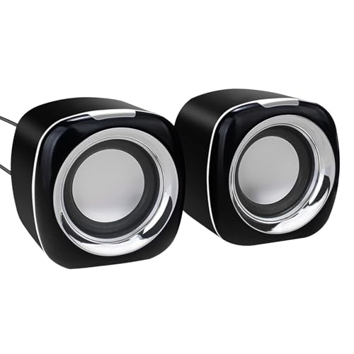 Mini Laptop Speakers - Laptops Surround Sounds, Home Computer Speaker | Mini Audio System, Surround Sound Speakers for Laptop, Stereo Sound Device, Desktop Computer, Smartphone