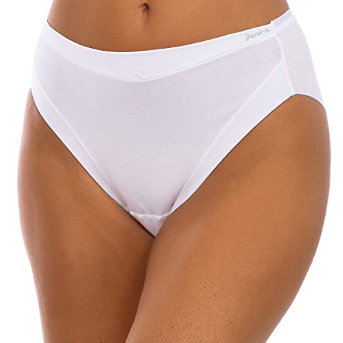 Janira - Slip invisibili in cotone elasticizzato, colore bianco, taglie dalla S alla XL bianco L