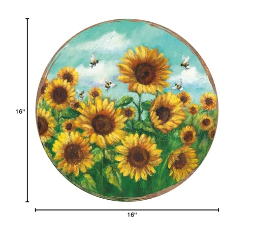 Primitives-by-Kathy-Garden-Theme-Featuring-Sunflowers-Bumblebees-Decorative-Placemat Primitives by Kathy Garden Theme Featuring Sunflowers Bumblebees Decorative Placemat