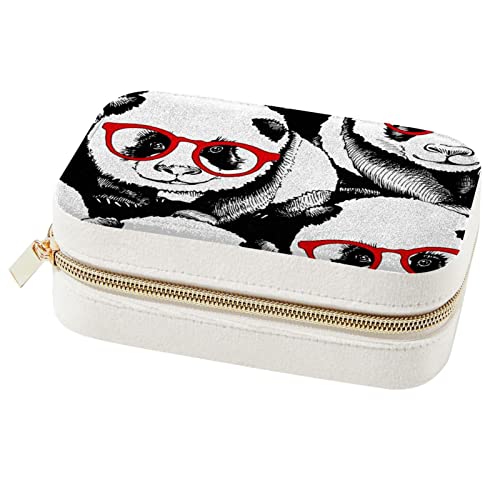Boîte à bijoux pour boucles d'oreilles bagues colliers et rangement compact Panda