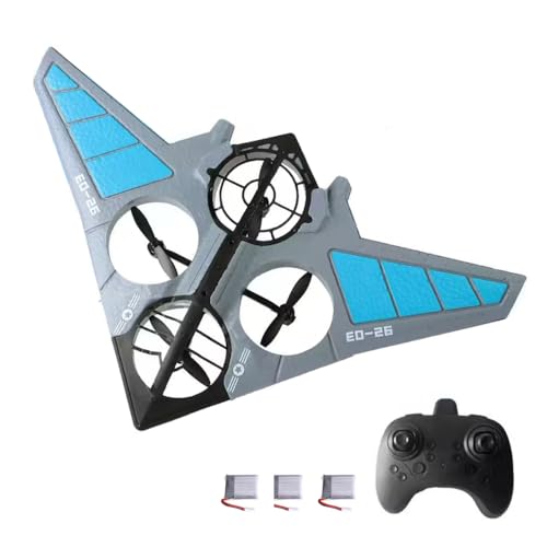 Foam Remote Control Drone 2.4GHz Remote Control Airplane 360 ° Stunt Rotation for Kids Children 3 Battery