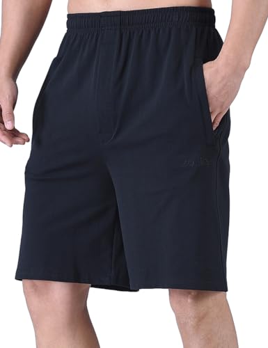 Zoulee Men's 9" Lightweight Jersey Shorts Front Zipper3
