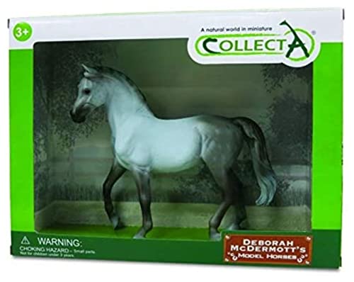 Collecta Arabian Mare Gris jument miniature 01:12 sous fenêtre Box protectrice