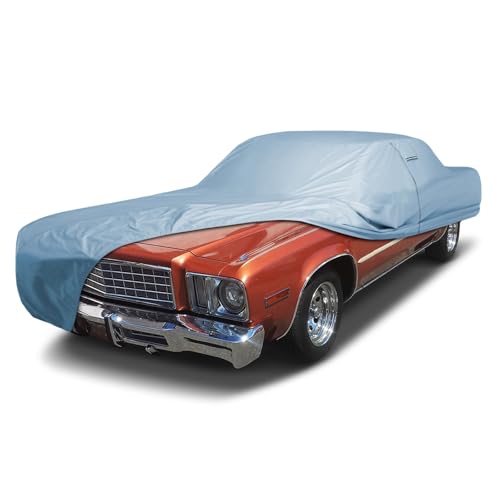 Image of iCarCover Premium Car Cover for 1974-1977 Plymouth Gran Fury 2-Door Coupe Heavy Duty Waterproof All-Weather Automobiles Custom Fit Indoor Outdoor UV Snow Protection Covers with Straps and Bag