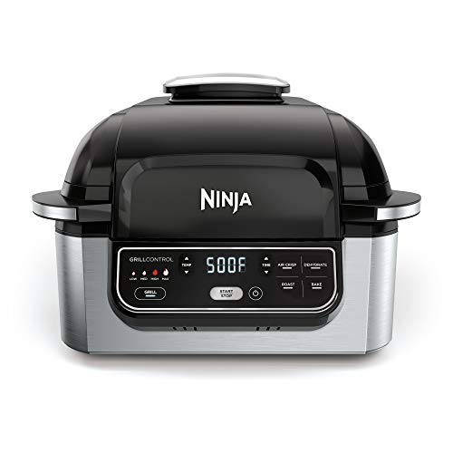 Comparison: Indoor Grills 8 Ninja | Indoor Grill | Foodi | 5-in-1 (Grill, Air Fry, Roast, Bake, and Dehydrate | Fits up to 3lb Roast | Smoke Control System and Dishwasher Safe Parts| Black/Grey | AG301