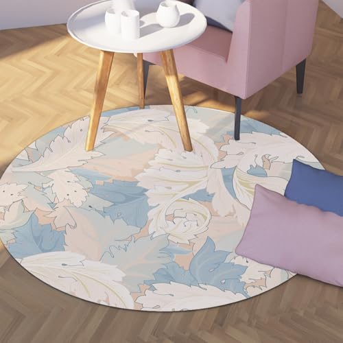 Tapis de décoration intérieure rond 200cm lavable et mince