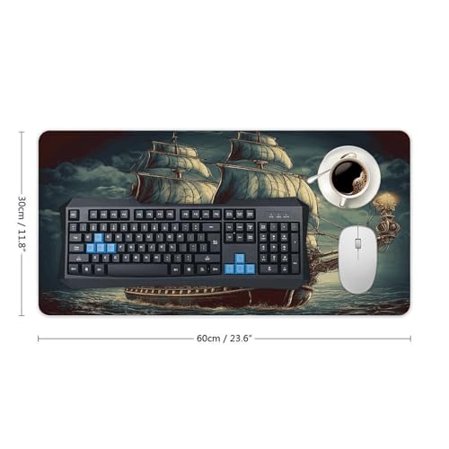 Mouse Pad Grande de Goma Antideslizante Estilo Nautical Vintage miniatura 2