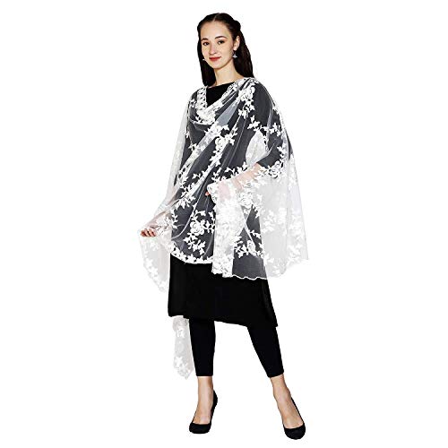 HARI-MADHAV-DESIGN-Womens-Nylon-Net-Embroidered-Dupatta