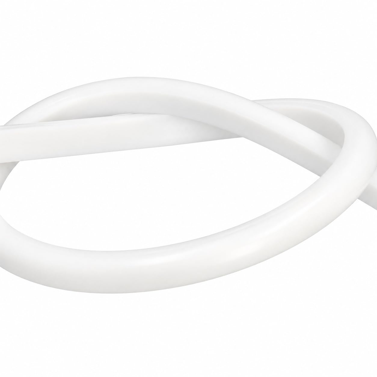 JANDEI - Profilo Flessibile in Silicone 5 Metri per Striscia LED con PCB fino a 10 mm di Larghezza. Emissione di Luce 270°, Formato Semicircolare 15 mm x 13 mm. Adatto per Esterni, Colore Bianco
