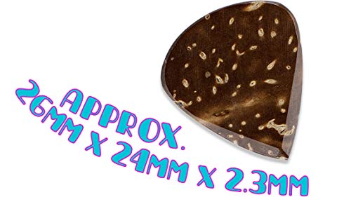 Bison Boa Lot de 5 médiators en noix de coco pour guitare - Les Beatles, Paul McCartney, John Lennon, RIngo Starr, George Harrison Bison Boa Lot de 5 médiators en noix de coco pour guitare – Image 7