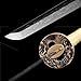 HERO SWORD Top Japanese Hitatsura Hamon Katana Advanced Nugui Polishing Authentic Japanese Samurai Sword Razor Sharp Dragon King Theme Cool Sword Gold Yellow