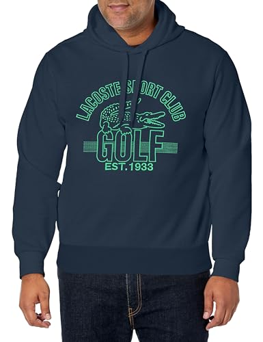 Lacoste Men's Sport Relaxed Fit Recycled Fabric Golf Sweatshirt