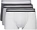 Marca Amazon - find. Calzoncillo Corto Bajo de Algodón Hombre, Pack de 3, Grau (Mid Grey/Light Grey/Charcoal), XL, Label: XL