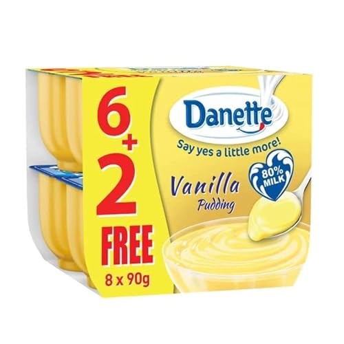 Danette Vanilla Flavoured Pudding 90 g, 8-Pack