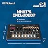 ROLAND AIRA Compact J-6 CHORD SYNTH | Portable song creation machine with professional Roland sound and features | JUNO-60 Synth Engine & Presets | Chord Sequencer | Effects,Black #2