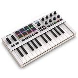 Akai Professional MPK Mini IV Tastiera USB-C MIDI 25 Tasti, Bianco